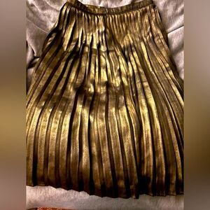 Abercrombie Metallic Midi Skirt